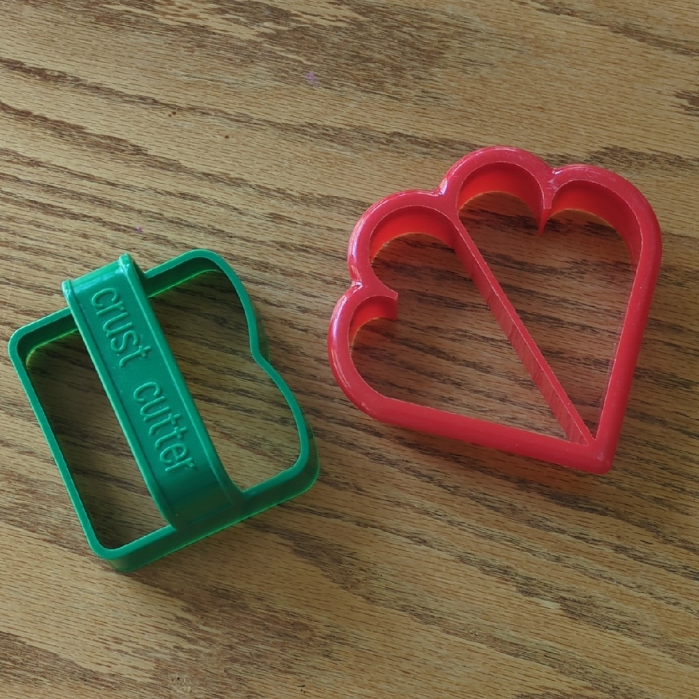 Heart and Square Crust Cutter Set
